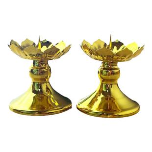 蜡烛底座烛台合金供佛佛堂家用婚庆用品供奉佛前寺庙香烛台高脚