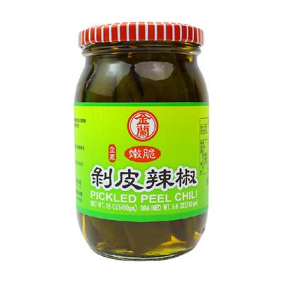 金兰剥皮辣椒玻璃瓶煮汤煲汤酱菜