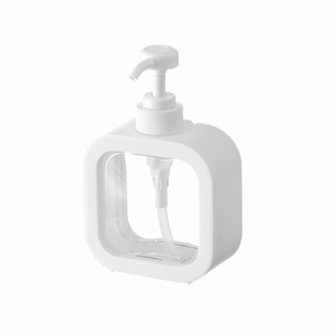 兰泽草透明洗手液分装瓶浴室分装瓶塑料按压瓶可视乳液分装空瓶子