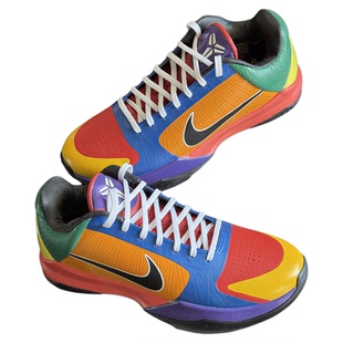 STY定制Nike Kobe5 ZK5科比5炫彩 布伦森同款 男子耐克实战篮球鞋