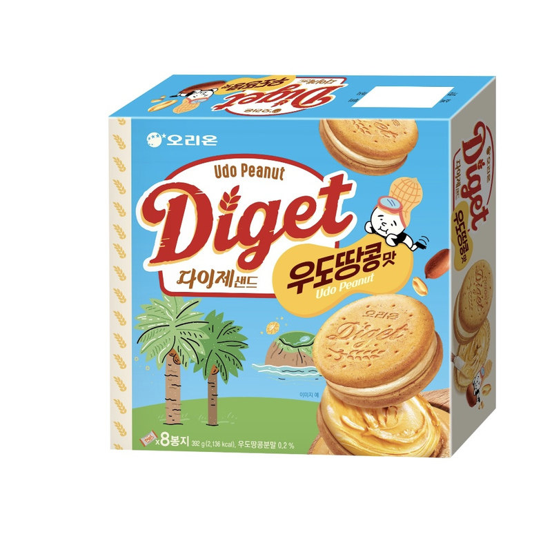 韩国直邮好丽友牛奶香草夹心饼干