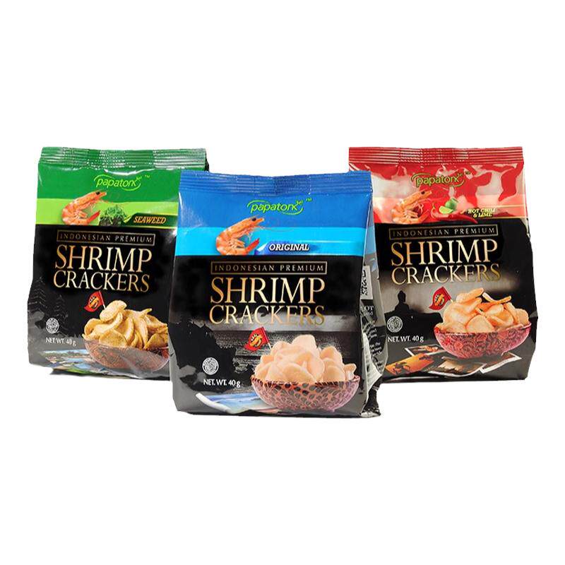 6袋印尼高端小零食外国进口papatonk啪啪通虾片网红爆款2024新款