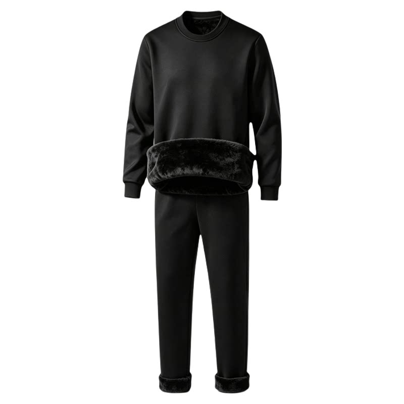 看守所男女秋冬黑绒加厚卫衣裤套装无口袋绳子服刑人员衣物专用品