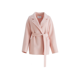 OBEG欧碧倩轻熟气质双面呢羊毛大衣高级感通勤外套女冬季10484060