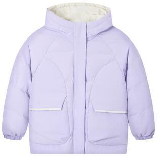 四防科技|361童装女童中长款保暖羽绒服2025冬季新中大童上衣外套
