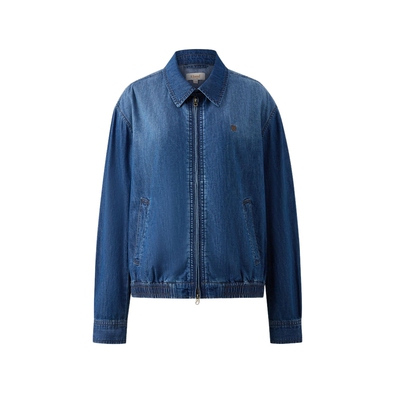 ELAND短外套纯棉拉链牛仔