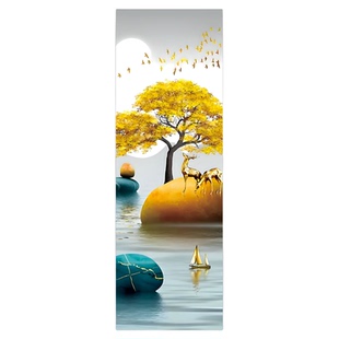 冰箱贴纸改色装饰图案防水防油自粘翻新双开门冰箱装饰高级感贴画