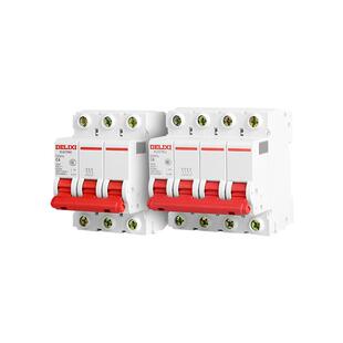德力西DZ47S空气开关32a家用4P关断路器100空调63a总闸2小型3空开