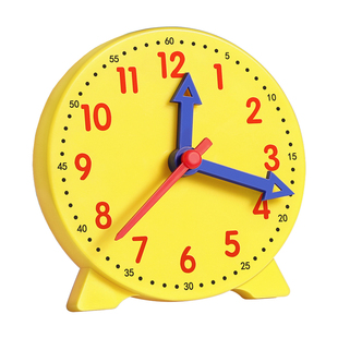 钟表模型小学教具一二年级时钟学具学习器三针联动儿童认识时间生