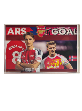 原创英超签名球星卡砖周边摆件阿扎尔厄德高阿森纳孙兴慜曼联B费