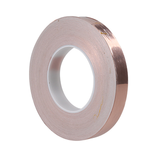 单导铜箔胶带 单面导电纯铜自粘屏蔽铜箔纸导电散热胶带屏蔽胶带