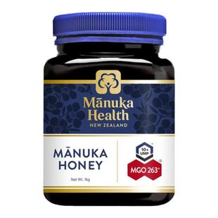 澳大利亚直邮Manuka Health蜜纽康263+蜂蜜滋养肠胃1kg UMF10+