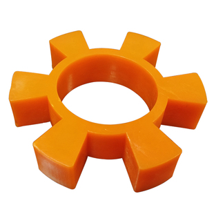 牛筋T型六角块弹性圈联轴器缓冲垫梅花六角水泵对轮垫橡胶弹性块