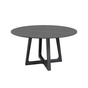 芬纳维亚传承 现代极简黑胡桃实木餐桌轻奢大理石(Evelyn伊夫林)