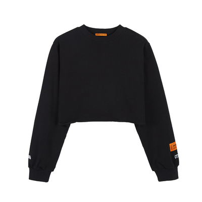 美潮仙鹤长袖短款cnttb字母刺绣