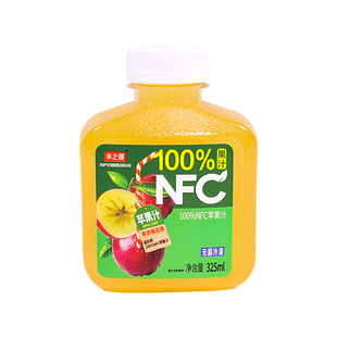 【325ml*20瓶】丰之源100%NFC苹果汁果汁饮料饮品整箱非浓缩还原