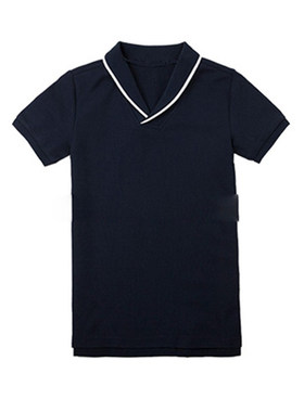 伊顿同款学院校服上衣枣红色短袖T恤男女生夏款班服13T006/13T004