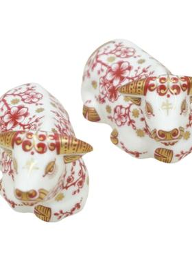 RoyalCrownDerby骨瓷摆件室内