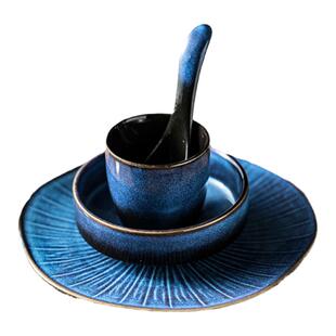 火锅商用酒店摆台餐具套装四件套盘碗套装盘子饭碗碟子纯色餐具