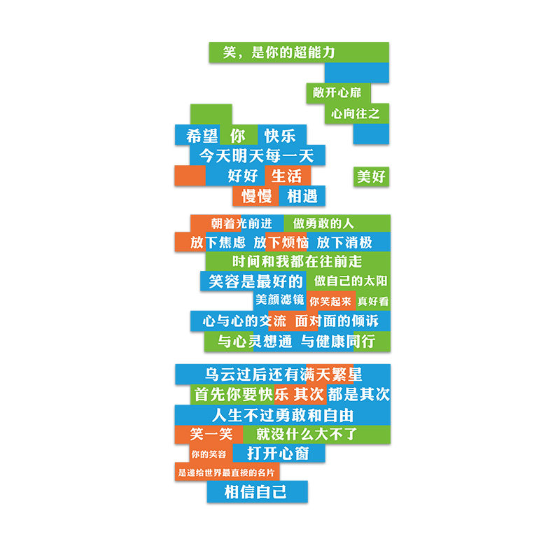 心理咨询室布置挂图墙贴