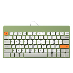 BOW笔记本外接键盘有线电脑办公专用打字女生无线鼠标套装静音小