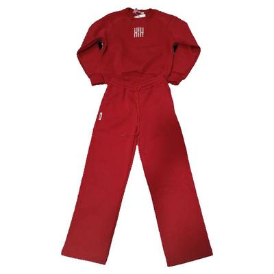 欧货时尚加绒加厚保暖休闲套装女