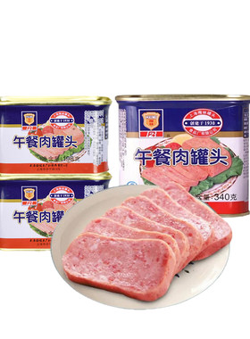 上海梅林午餐肉罐头火锅螺蛳粉泡面搭档不含鸡肉猪肉肉类经典罐装