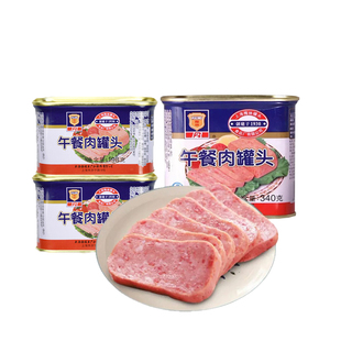 上海梅林午餐肉罐头火锅螺蛳粉泡面搭档不含鸡肉猪肉肉类经典罐装