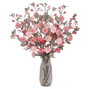 伊塔洛山茶花仿真花假花摆设轻奢客厅装饰摆件餐桌高端摆花花艺