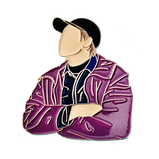 防弹少年团BTS金南俊周边ins推特系列金属Ferris Wheel徽章胸针