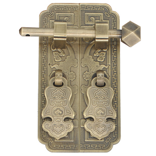 仿古木门梅兰竹菊书柜明清家具直条拉手橱柜门条五金长条铜片把手