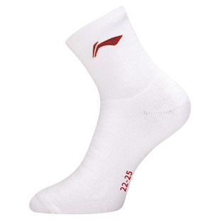 正品李宁女款男款羽毛球袜专业运动袜毛巾底中筒跑步吸汗透气袜子