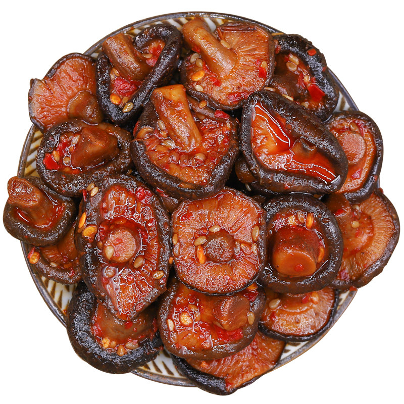 冷吃小香菇,麻辣鲜香,滑嫩爽口好