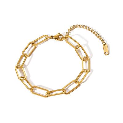 伊净汉同款金色手链黑钢手环情侣