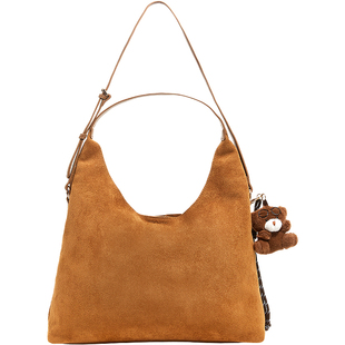 兰诺小熊挂件托特包女包轻奢小众高级感2025新款通勤包单肩手提包