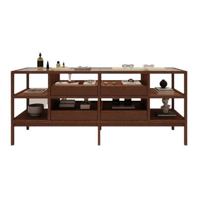 日韩时尚中岛架服装店鞋包精品店展示架样板架置物靠墙架网红直播