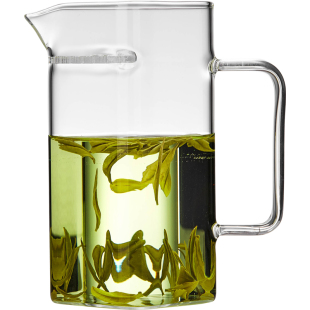 玻璃公道杯加厚耐高温高档茶漏一体月牙茶海过滤高硼硅绿茶分茶器