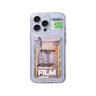 壳空间原创spacecolor适用苹果17/16iPhone15promax透明卡包手机壳个性14/13新款防摔插卡槽卡套高级小众12