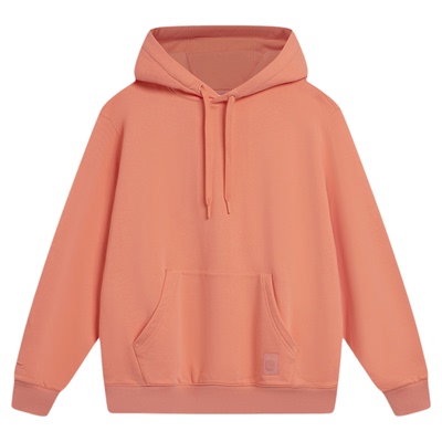 李宁卫衣男子春秋运动潮流系列简约宽松套头连帽卫衣AWDU031-B品