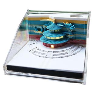 故宫联名立体纸雕便签纸手撕建筑模型太和殿角楼艺术文创摆件礼物