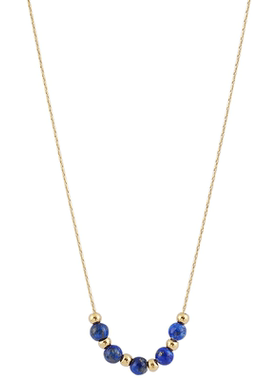 天然石榴石项链女青金石锁骨链