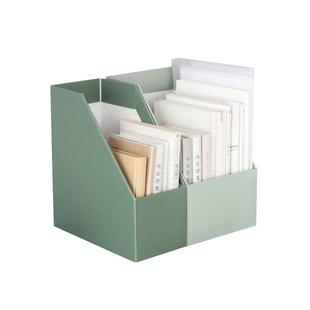 文件框单个书立架简约高中生资料架ins少女风学生用牛皮纸书立盒
