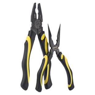 工业级合金铬钒钢老虎钳多功能钢丝钳家用电工尖嘴钳6寸钳子