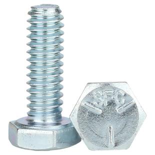 镀锌8.8级UNC美制外六角螺丝美标螺丝英制螺栓 1/4 5/16 3/8 7/16