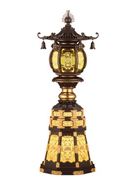 合金LED插电佛堂供奉宫灯摆件