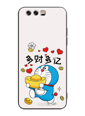 luckrider适用于外壳华为p10保护套vtr-al00新款防摔honor手机壳华为p10荷花插画huawei高级感vtr-al00卡通彩