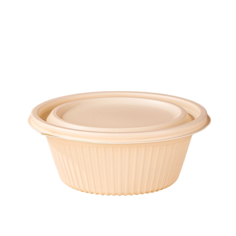 圆形玉米淀粉餐盒食品级一次性打
