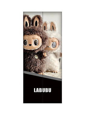 labubu拉布布磁吸电梯门装饰贴纸