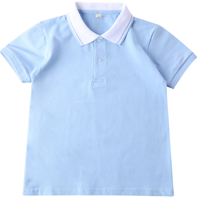 中小学生夏季透气纯棉POLO衫