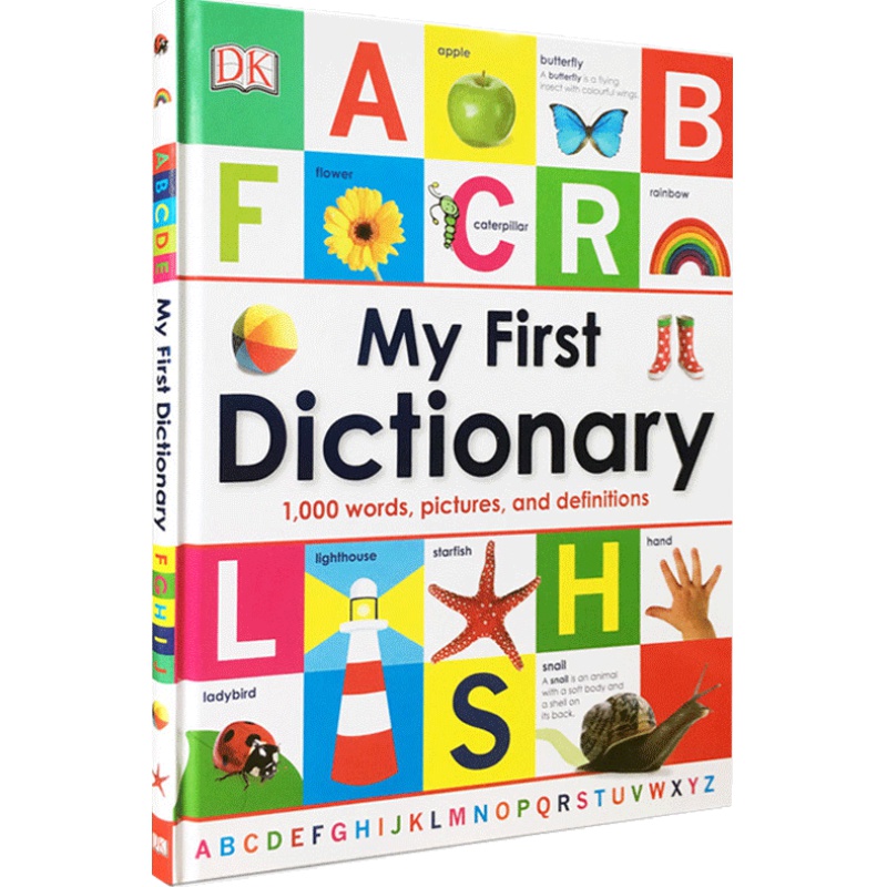 英文原版绘本DK My First Dictionary儿童入门词典精装大开 培养宝宝英语认知能力看图识字3-6-8岁读物字母单词正版进口图画书